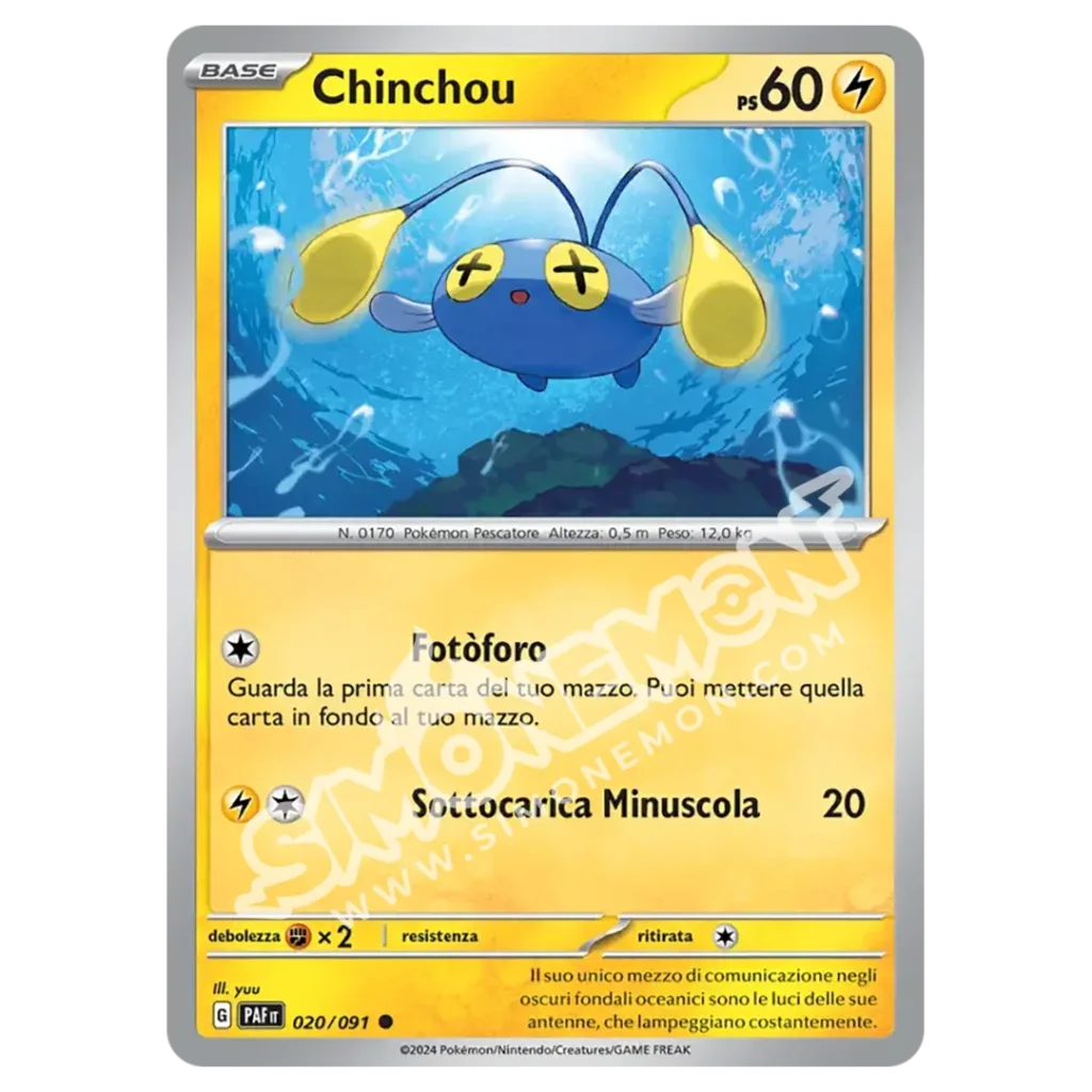 Chinchou 020/91 Destino di Paldea Reverse (IT)