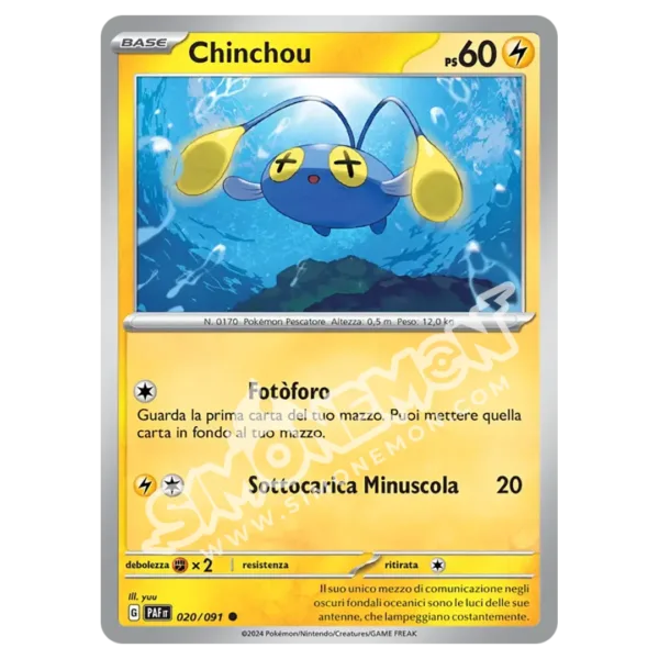 Chinchou 020/91 Destino di Paldea Reverse (IT)