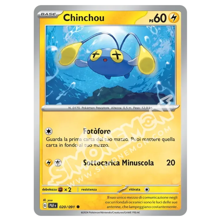 Chinchou 020/91 Destino di Paldea (IT)