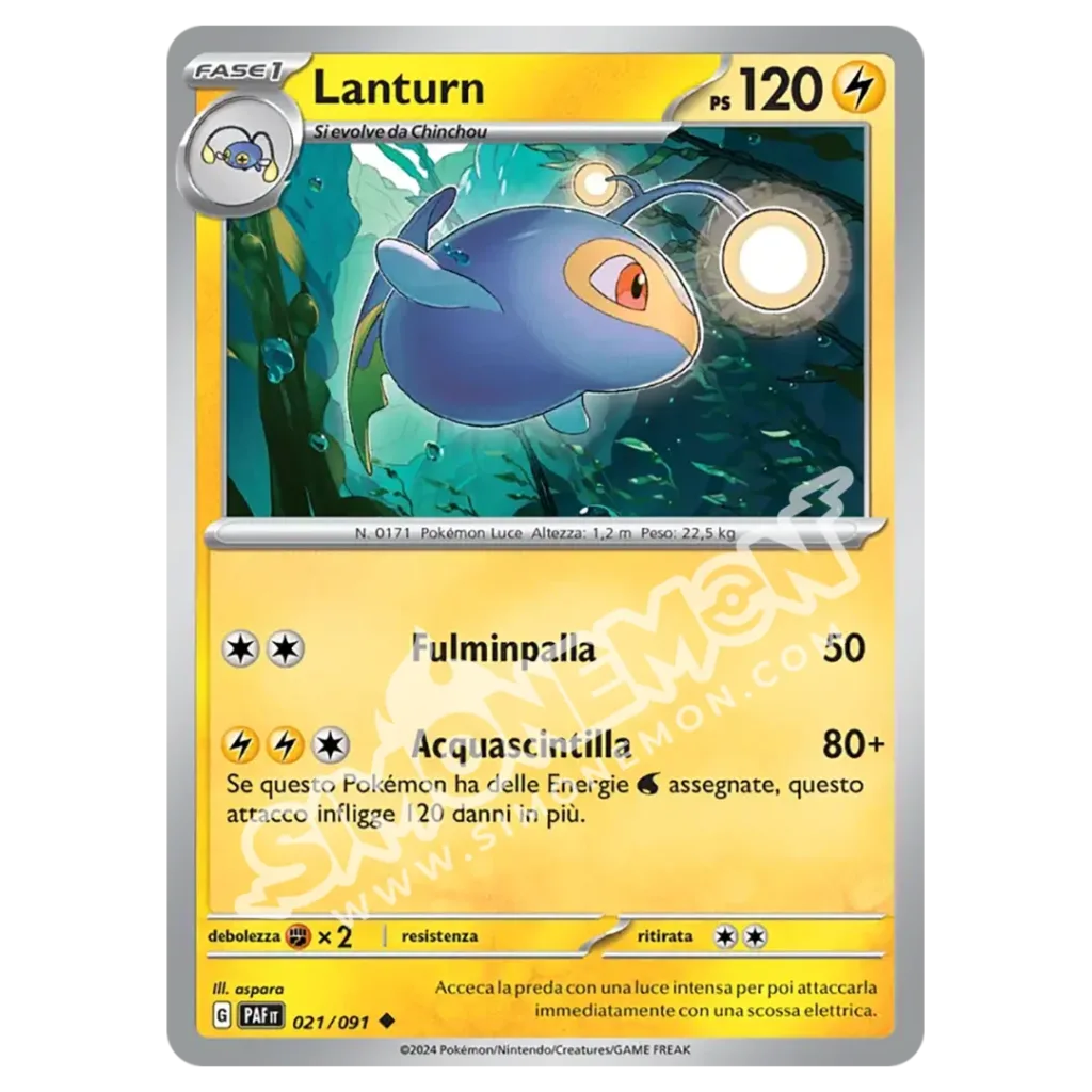 Lanturn 021/91 Destino di Paldea Reverse (IT)