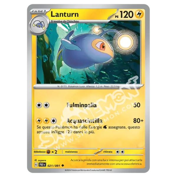 Lanturn 021/91 Destino di Paldea Reverse (IT)
