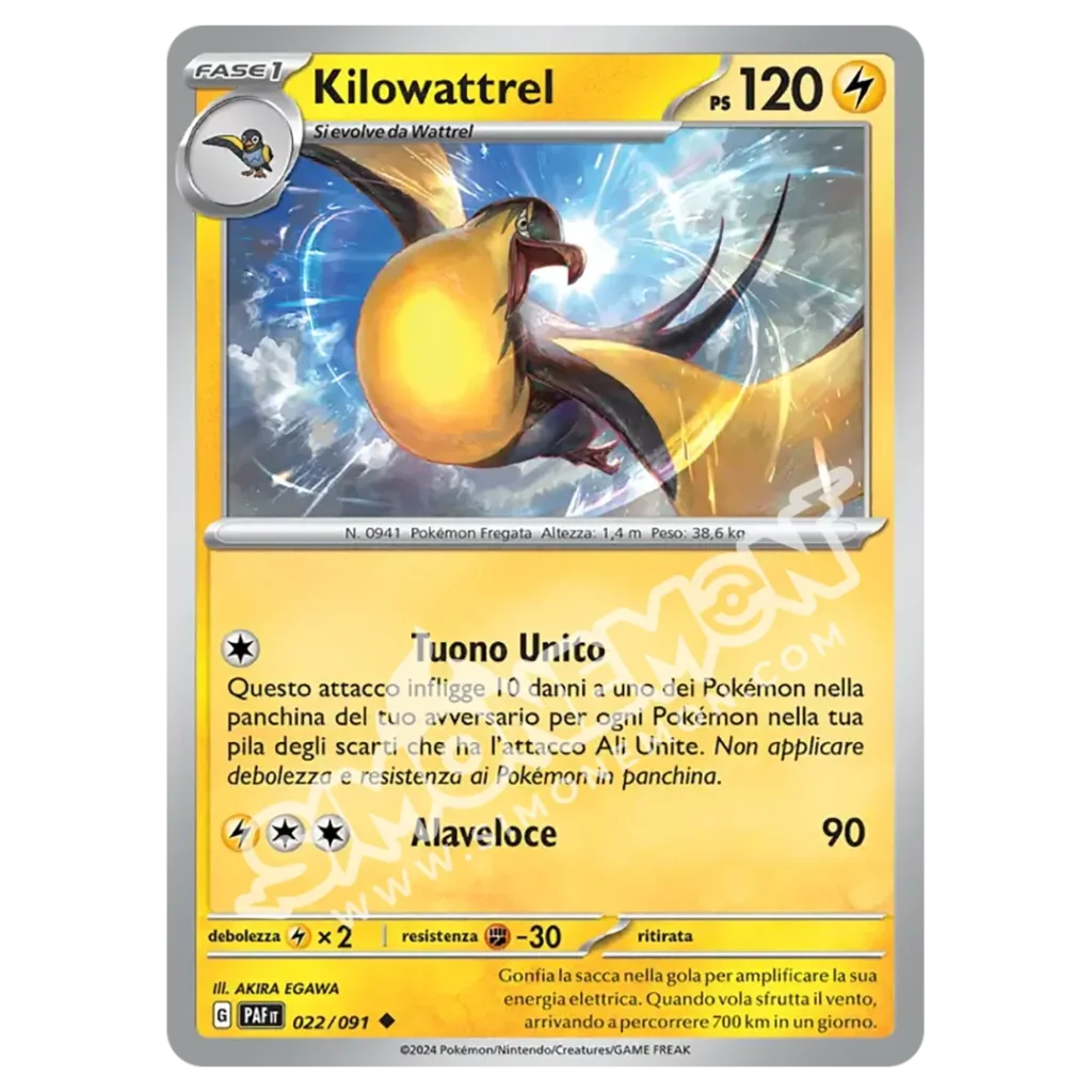 Kilowattrel 022/91 Destino di Paldea Reverse (IT)