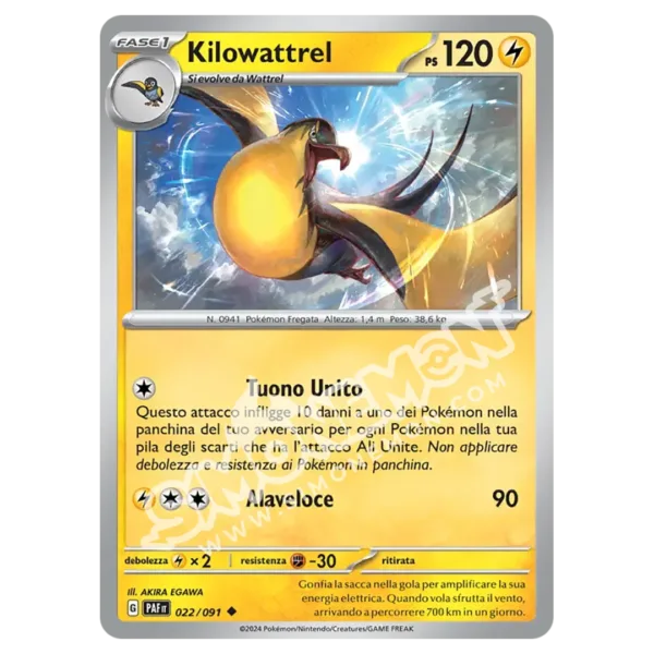 Kilowattrel 022/91 Destino di Paldea Reverse (IT)