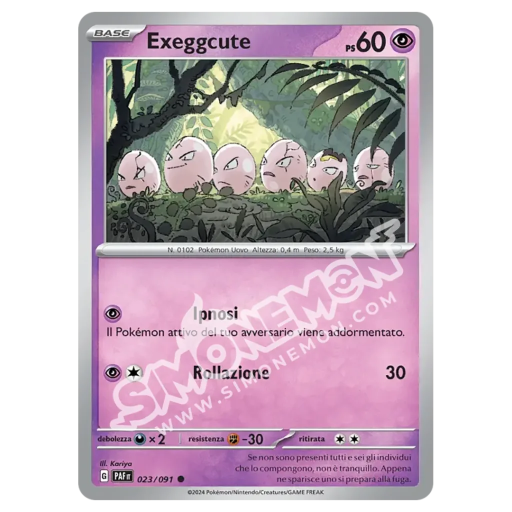 Exeggcute 023/91 Destino di Paldea Reverse (IT)