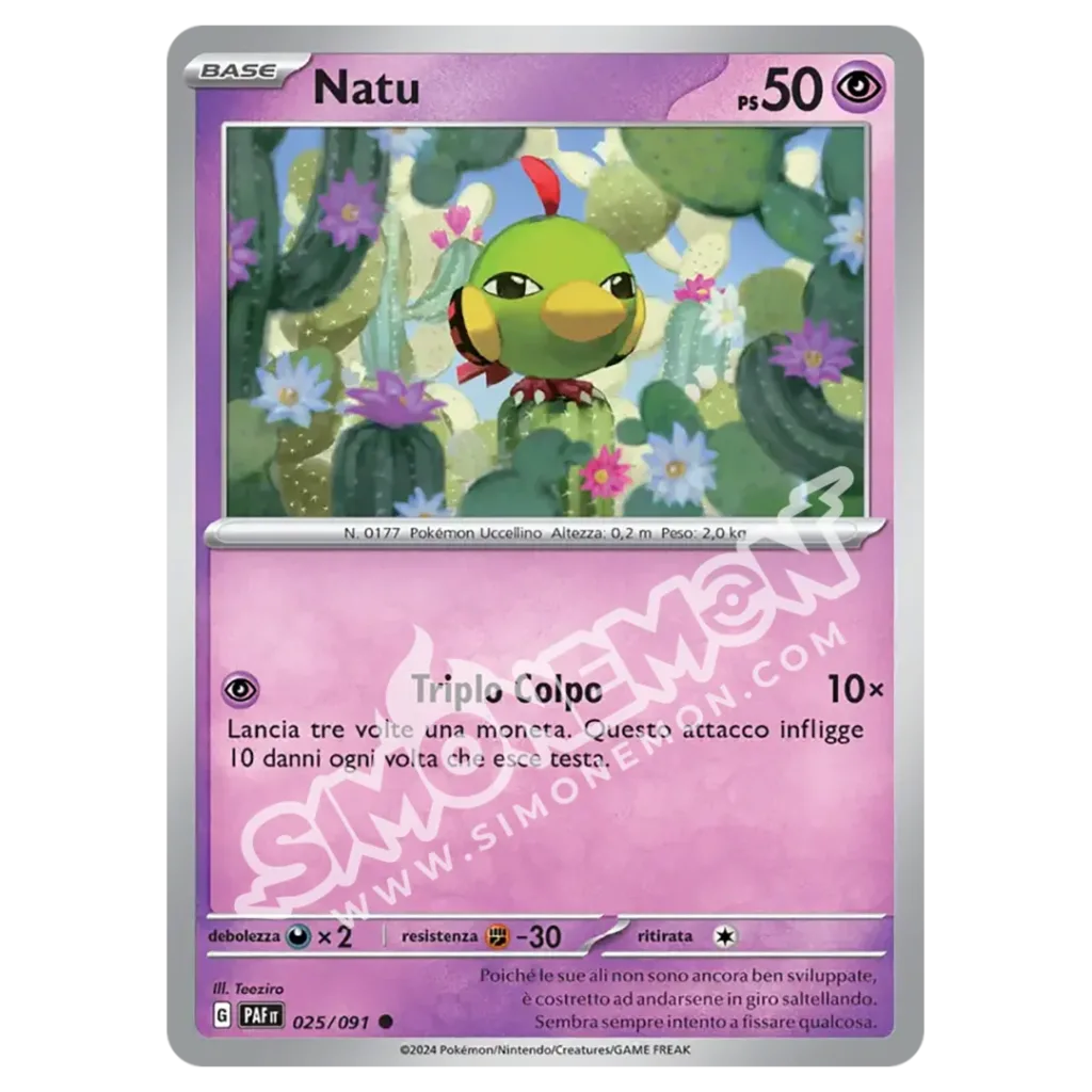 Natu 025/91 Destino di Paldea Reverse (IT)