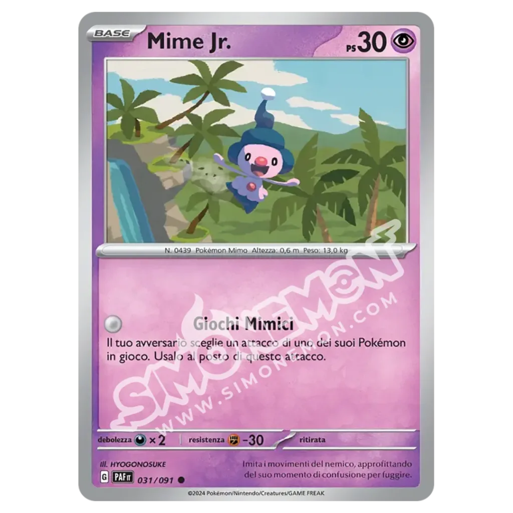 Mime Jr. 031/91 Destino di Paldea Reverse (IT)