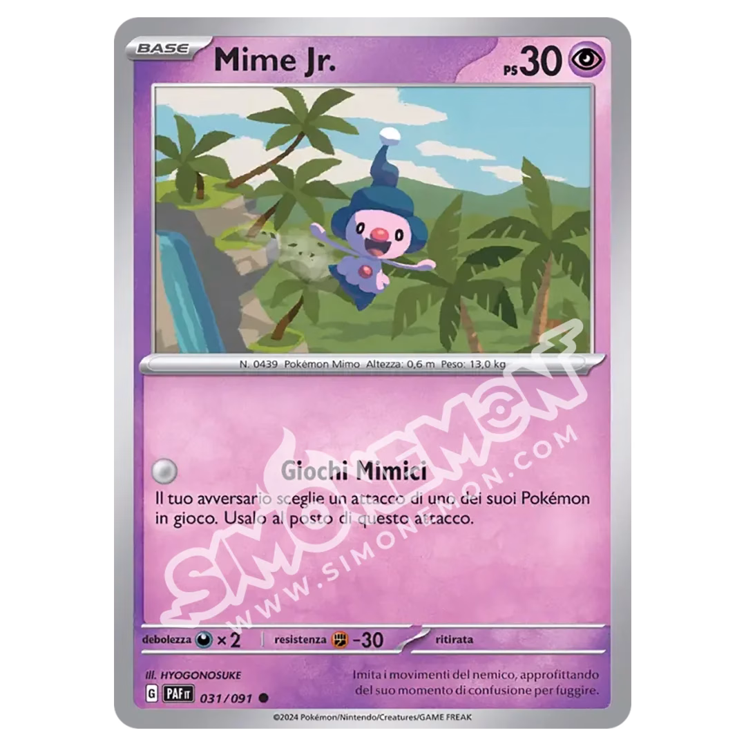 Mime Jr. 031/91 Destino di Paldea Reverse (IT)