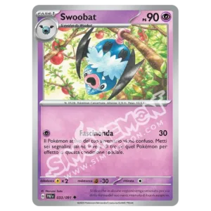 Swoobat 033/91 Destino di Paldea Reverse (IT)