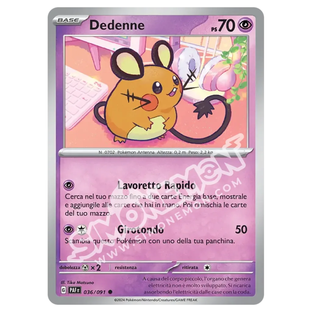 Dedenne 036/91 Destino di Paldea Reverse (IT)