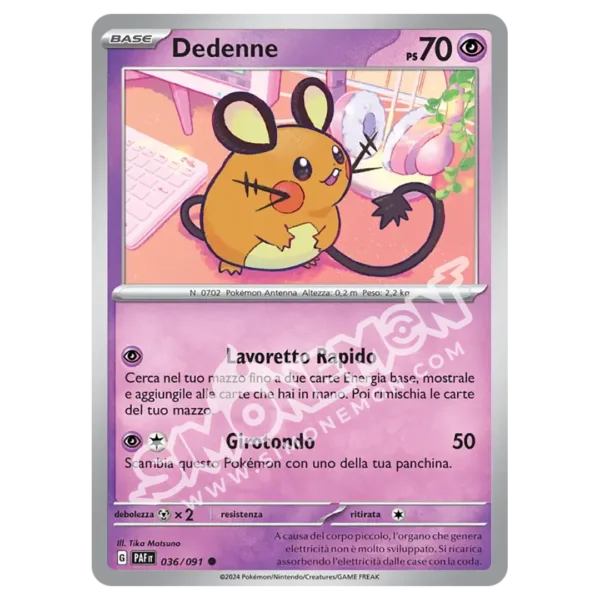 Dedenne 036/91 Destino di Paldea Reverse (IT)