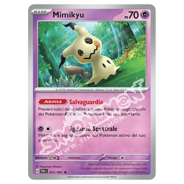 Mimikyu 037/91 Destino di Paldea Foil (IT)