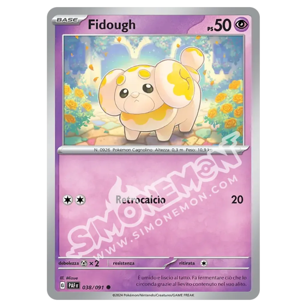 Fidough 038/91 Destino di Paldea Reverse (IT)