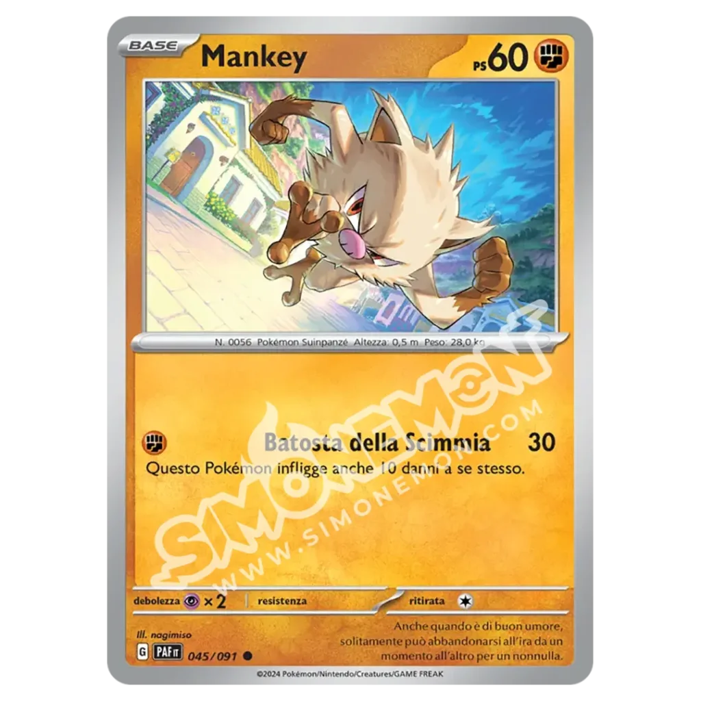 Mankey 045/91 Destino di Paldea Reverse (IT)