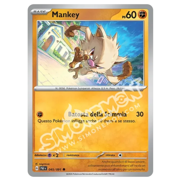 Mankey 045/91 Destino di Paldea Reverse (IT)