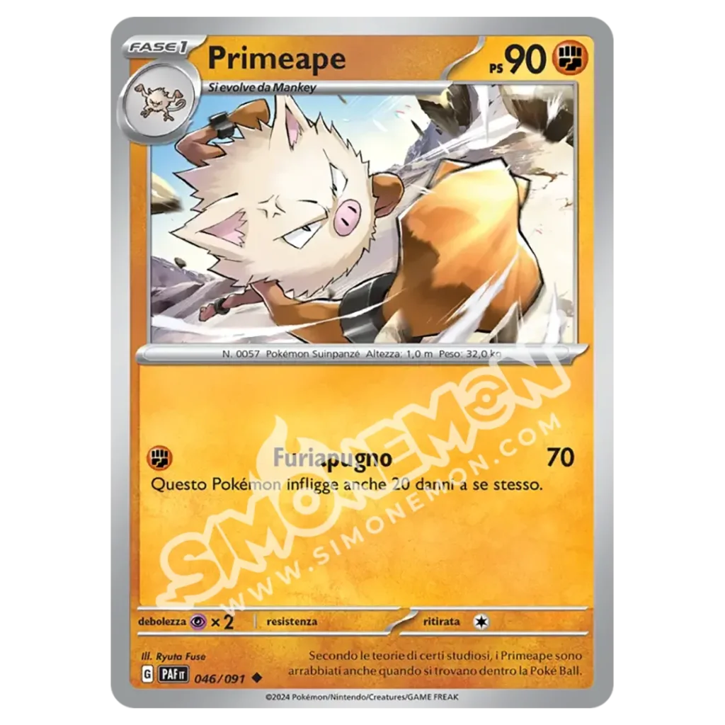 Primeape 046/91 Destino di Paldea Reverse (IT)