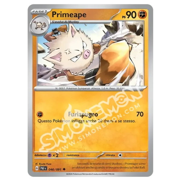 Primeape 046/91 Destino di Paldea Reverse (IT)