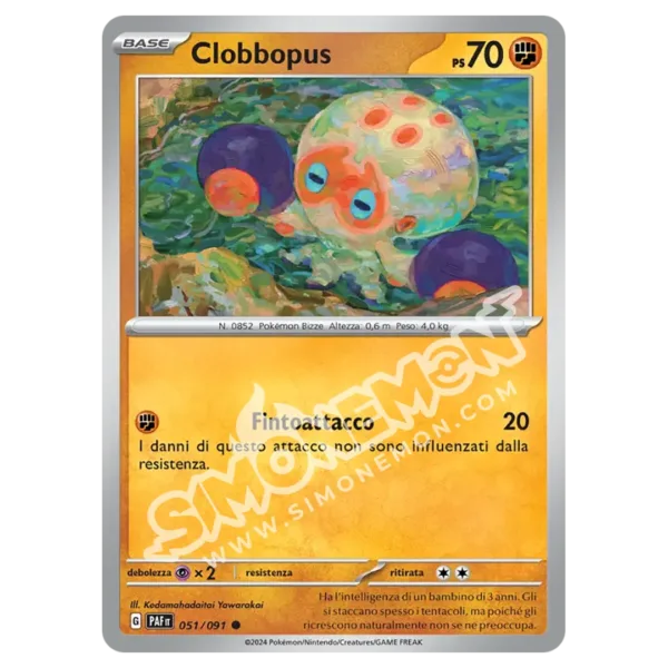 Clobbopus 051/91 Destino di Paldea Reverse (IT)