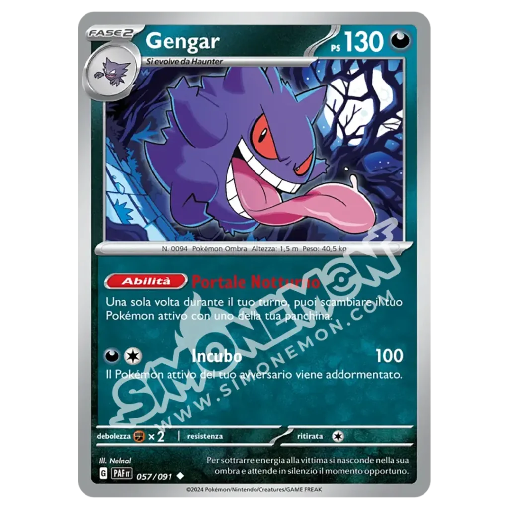 Gengar 057/91 Destino di Paldea Reverse (IT)