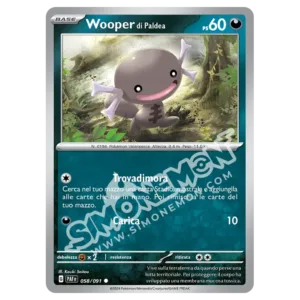Wooper di Paldea 058/91 Destino di Paldea Reverse (IT)