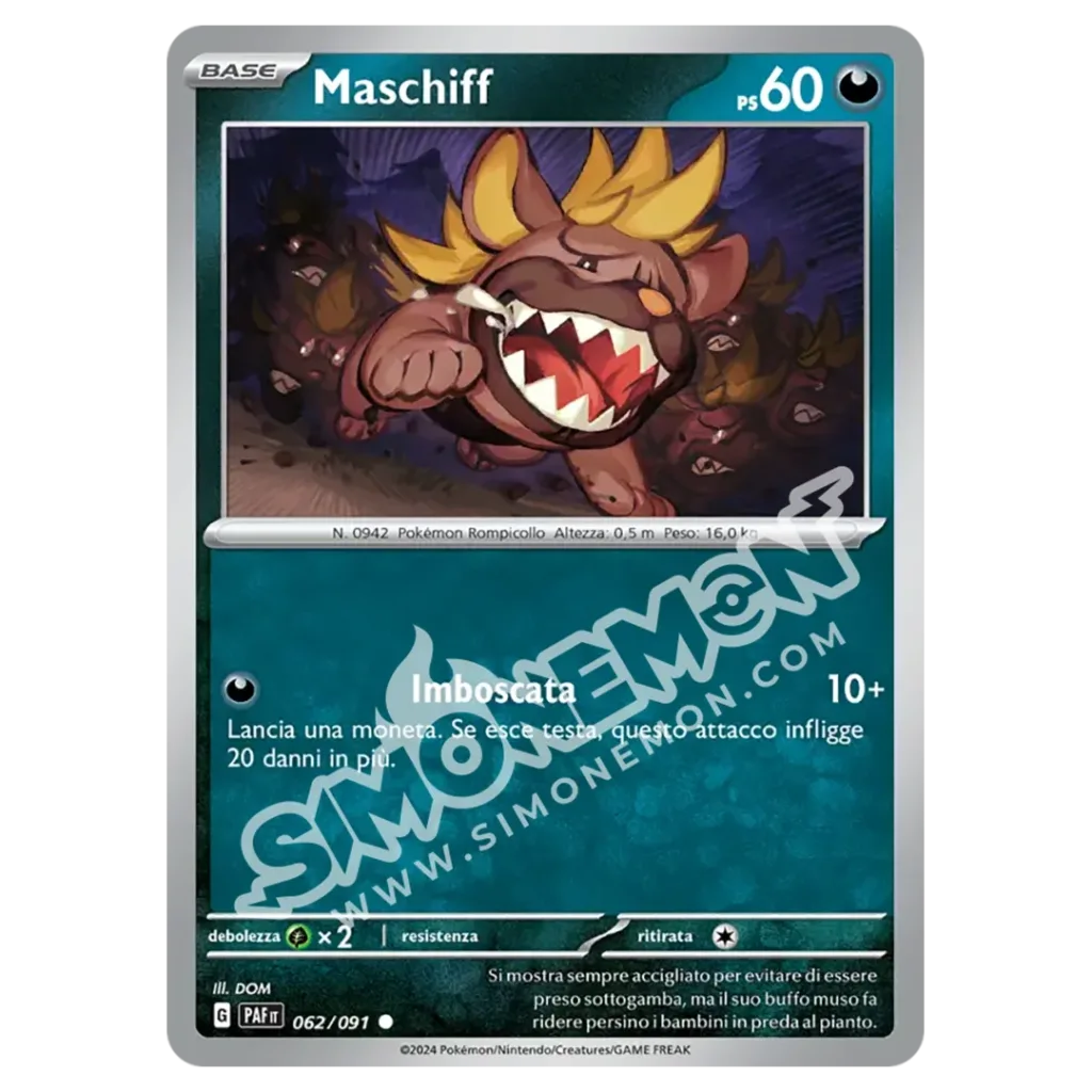 Maschiff 062/91 Destino di Paldea Reverse (IT)