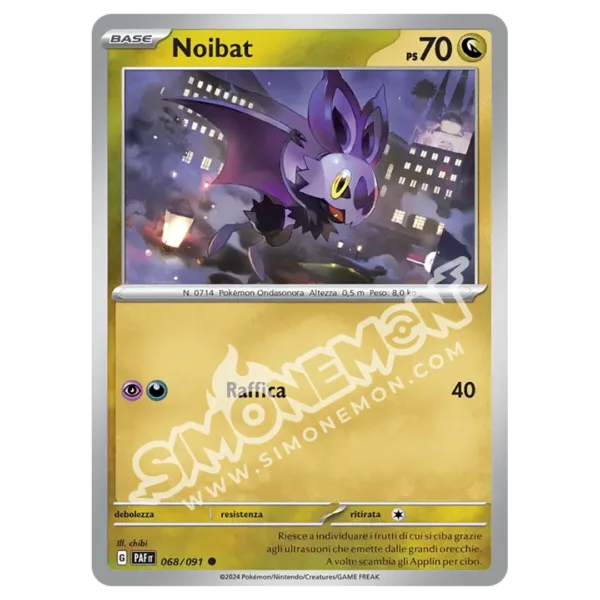 Noibat 068/91 Destino di Paldea Reverse (IT)