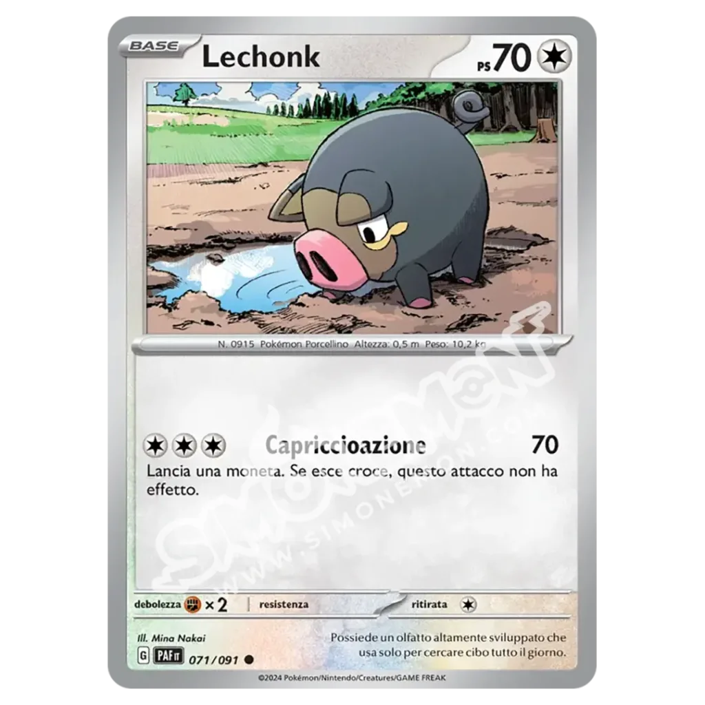 Lechonk 071/91 Destino di Paldea Reverse (IT)