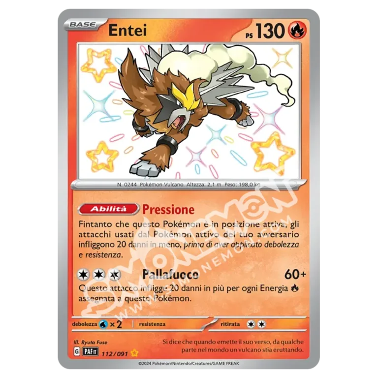 Entei 112/91 Destino di Paldea (IT)