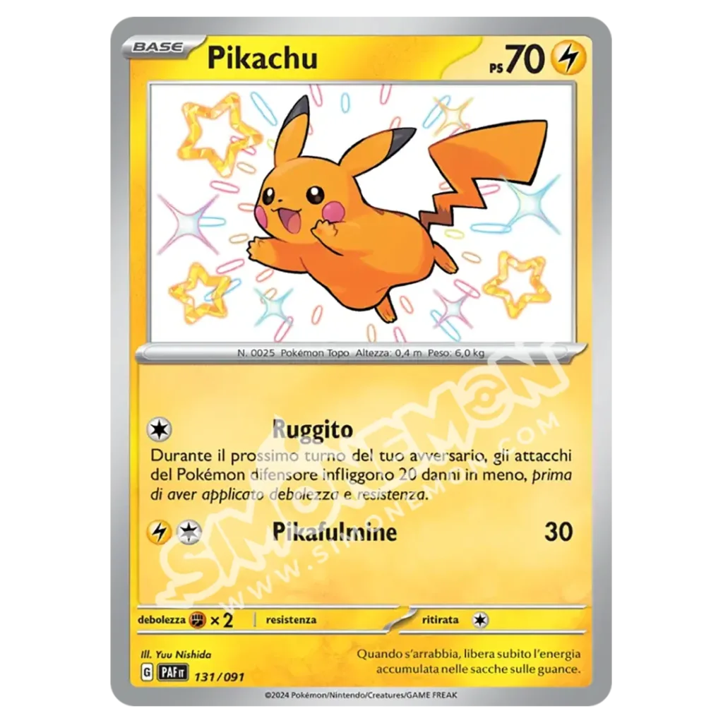 Pikachu 131/91 Destino di Paldea (IT)
