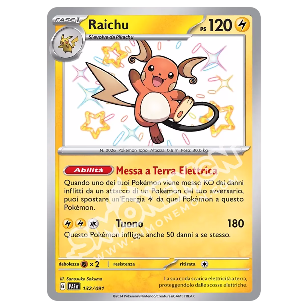 Raichu 132/91 Destino di Paldea (IT)