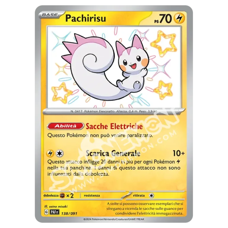 Pachirisu 138/91 Destino di Paldea (IT)