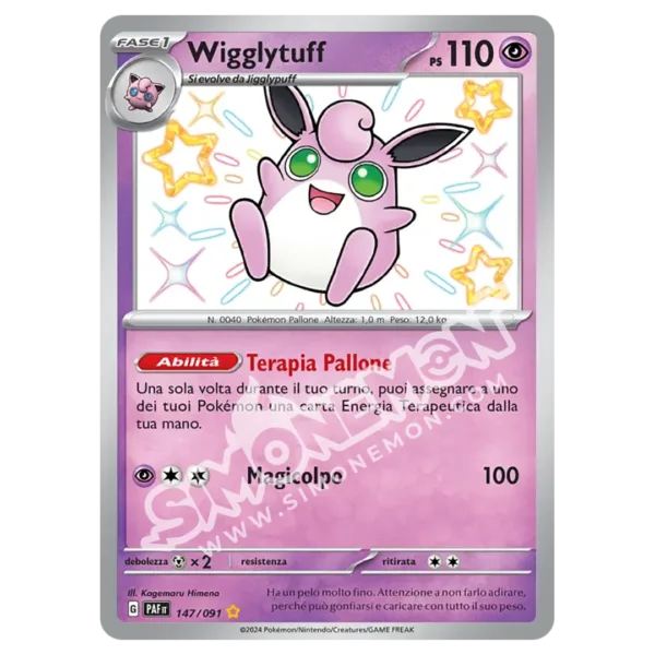 Wigglytuff 147/91 Destino di Paldea (IT)