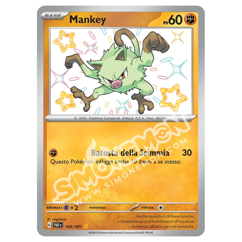 Mankey 169/91 Destino di Paldea (IT)