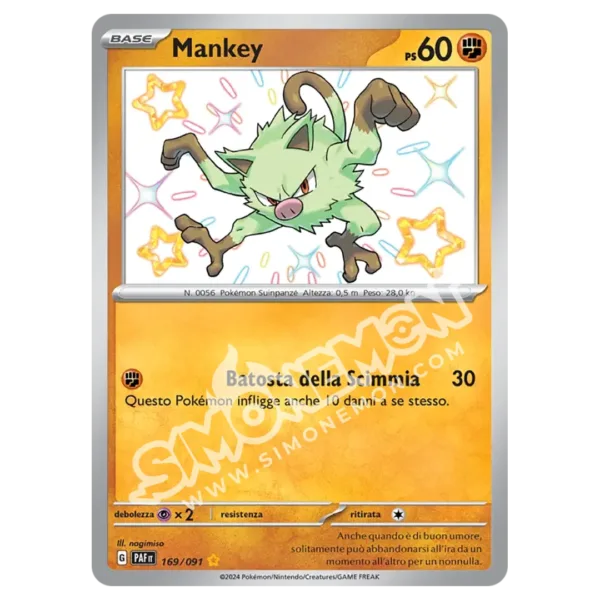 Mankey 169/91 Destino di Paldea (IT)