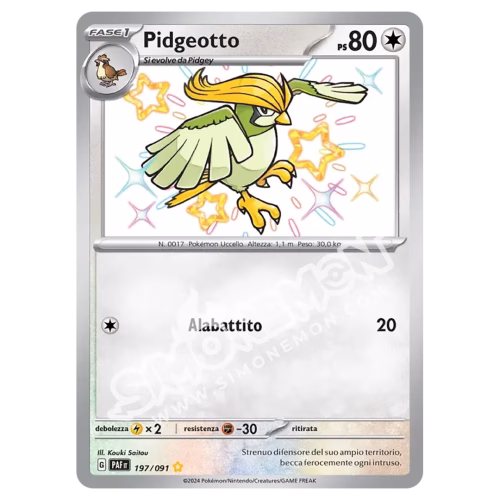 Pidgeotto 197/91 Destino di Paldea (IT)