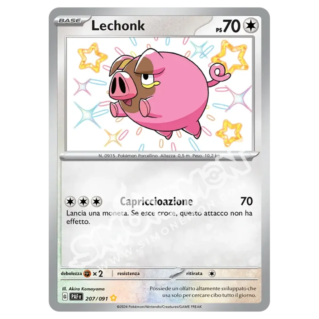 Lechonk 207/91 Destino di Paldea (IT)