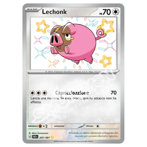 Lechonk 207/91 Destino di Paldea (IT)