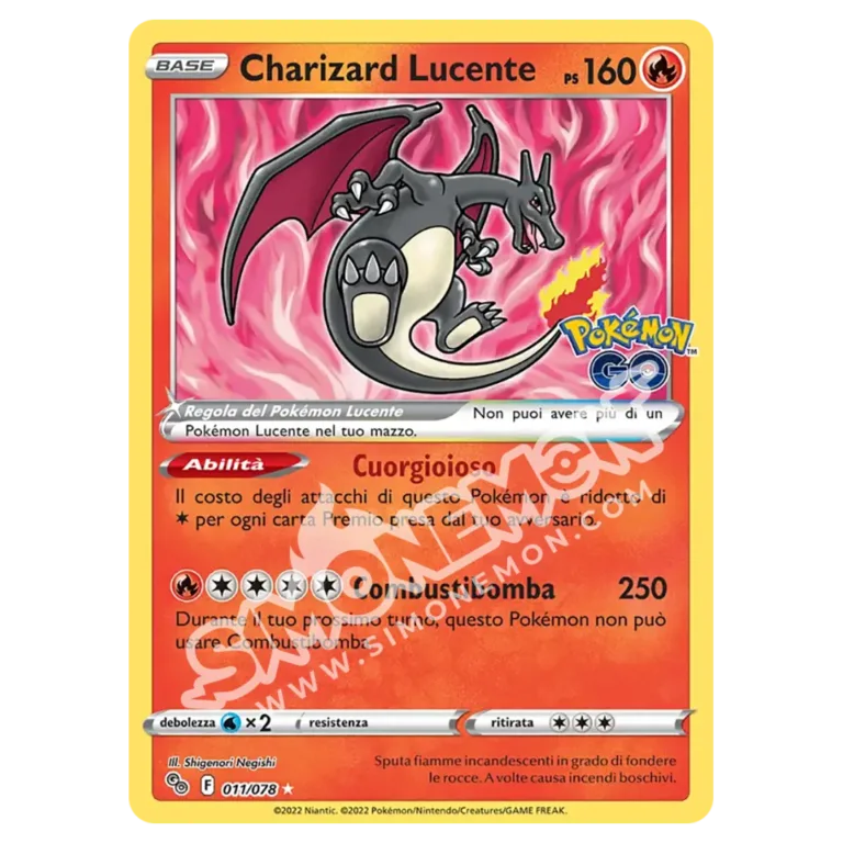 Charizard Lucente 011/78 Pokémon GO (IT)