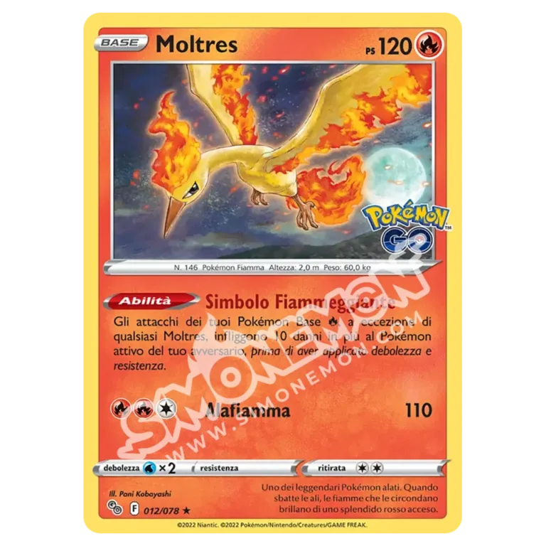 Moltres 012/78 Pokémon GO (IT)