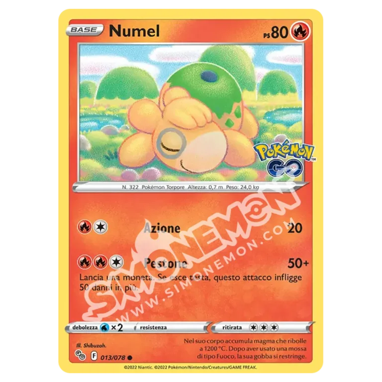 Numel 013/78 Pokémon GO (IT)