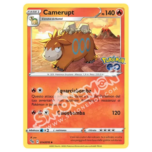 Camerupt 014/78 Pokémon GO (IT)