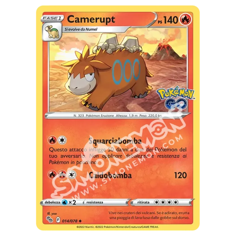 Camerupt 014/78 Pokémon GO (IT)