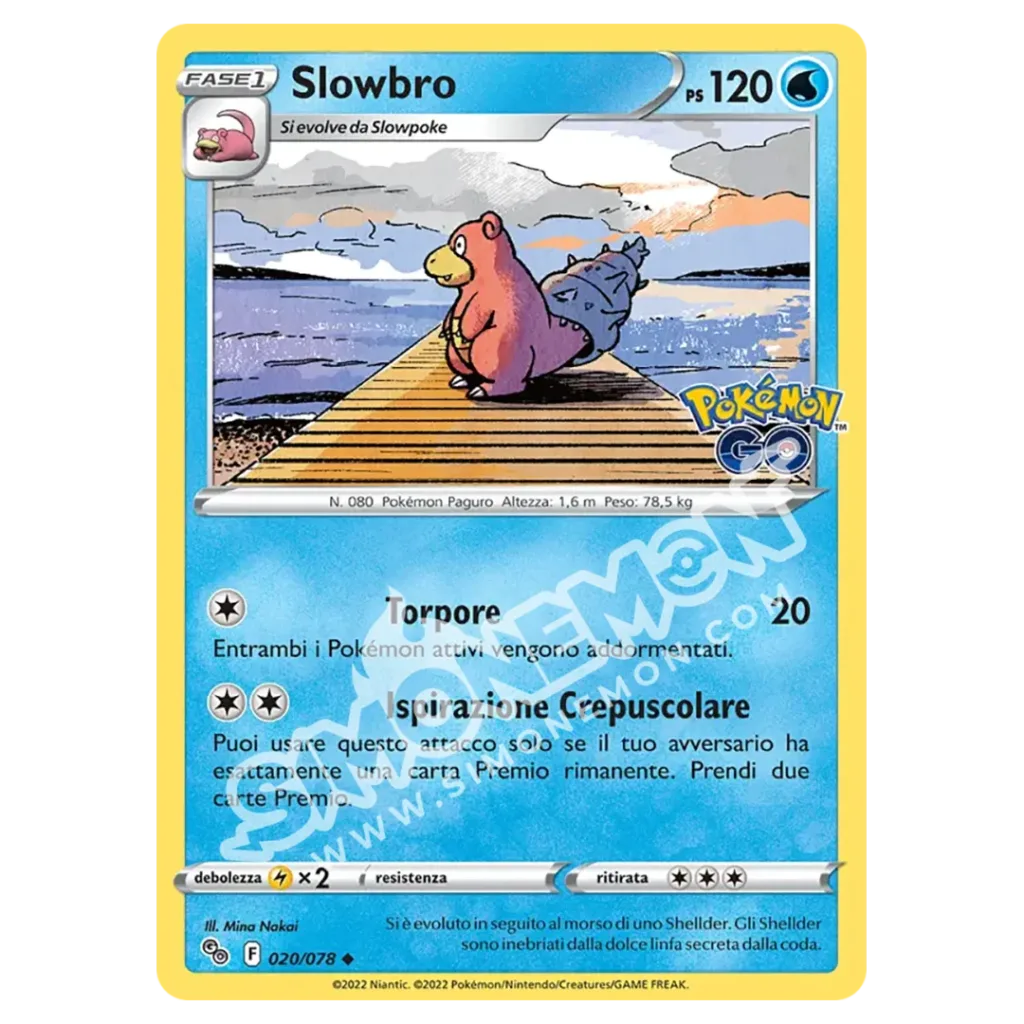 Slowbro 020/78 Pokémon GO (IT)