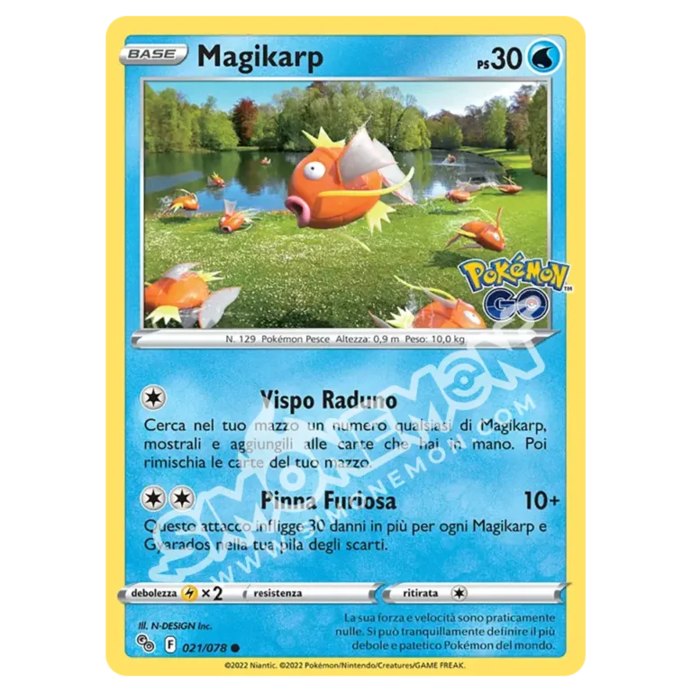 Magikarp 021/78 Pokémon GO (IT)