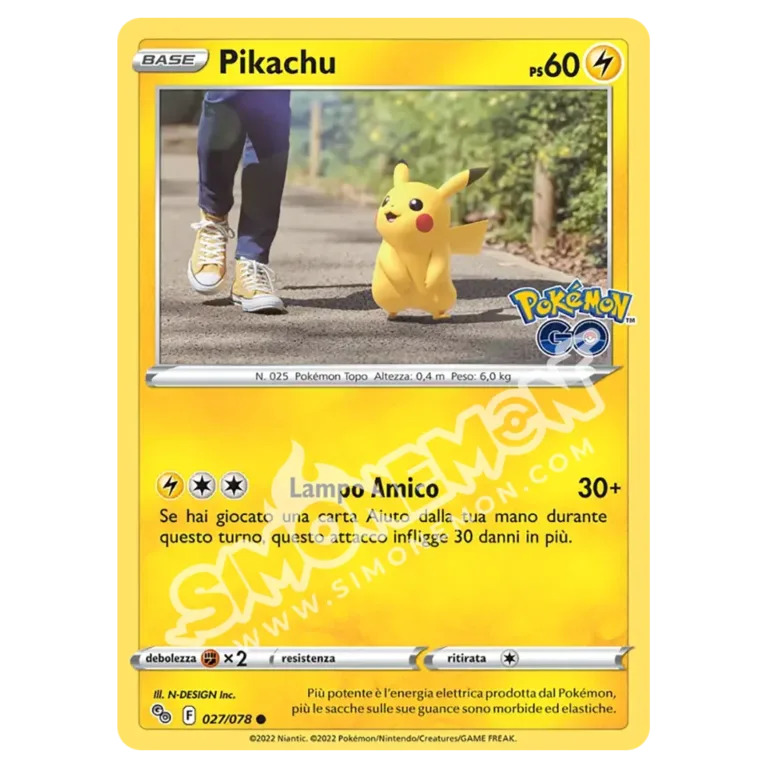 Pikachu 027/78 Pokémon GO (IT)