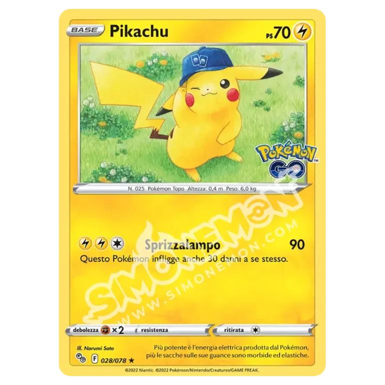 Pikachu 028/78 Pokémon GO (IT)
