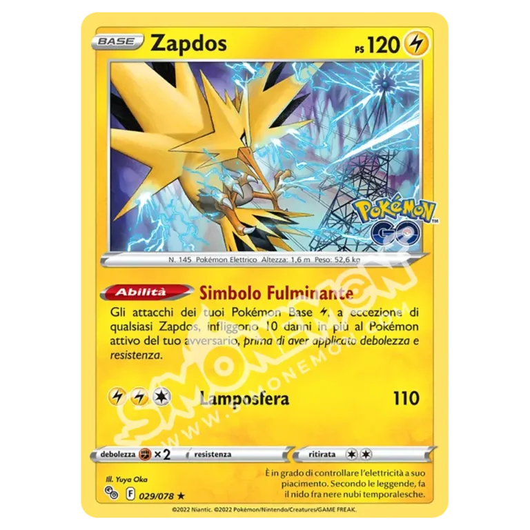 Zapdos 029/78 Pokémon GO (IT)
