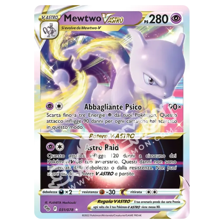 Mewtwo V ASTRO 031/78 Pokémon GO (IT)