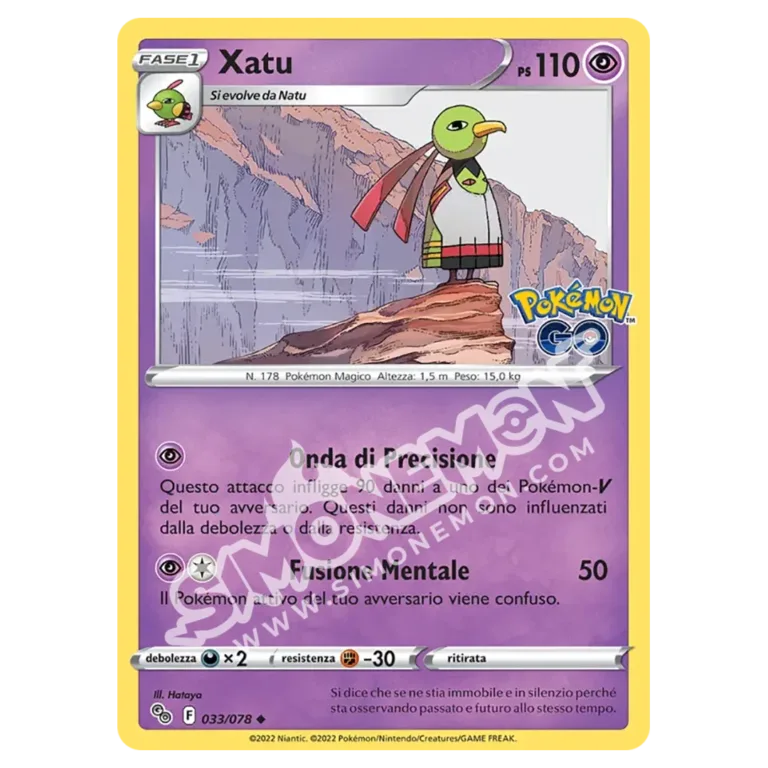 Xatu 033/78 Pokémon GO (IT)