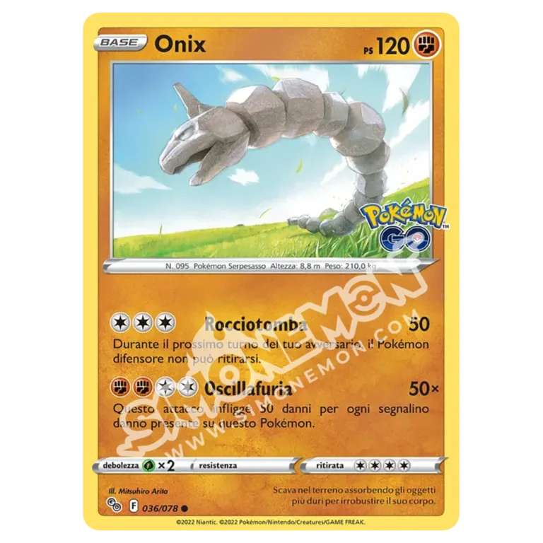 Onix 036/78 Pokémon GO (IT)
