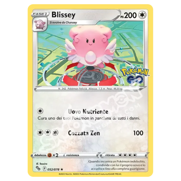 Blissey 052/78 Pokémon GO (IT)